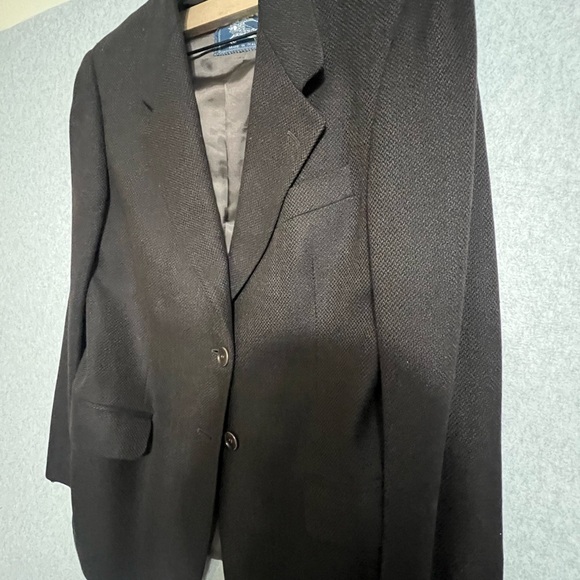 Vintage Burberrys Wool Cashmere Blazer Womens Brown 6 - Picture 2 of 11